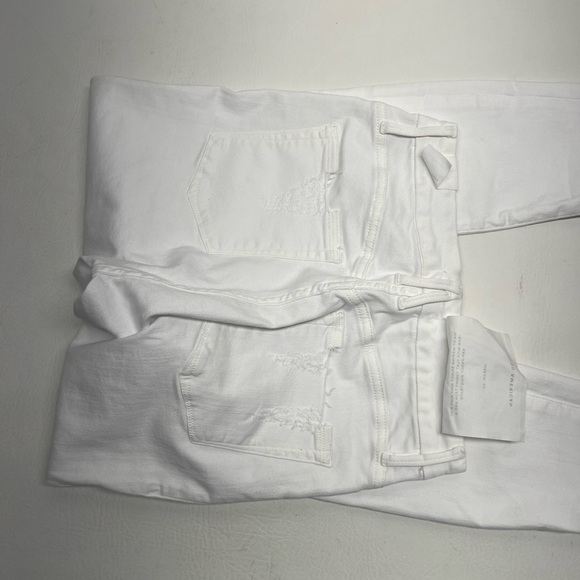 Good American white good Waist crop denim pants nwt size 8/29 - Picture 9 of 10